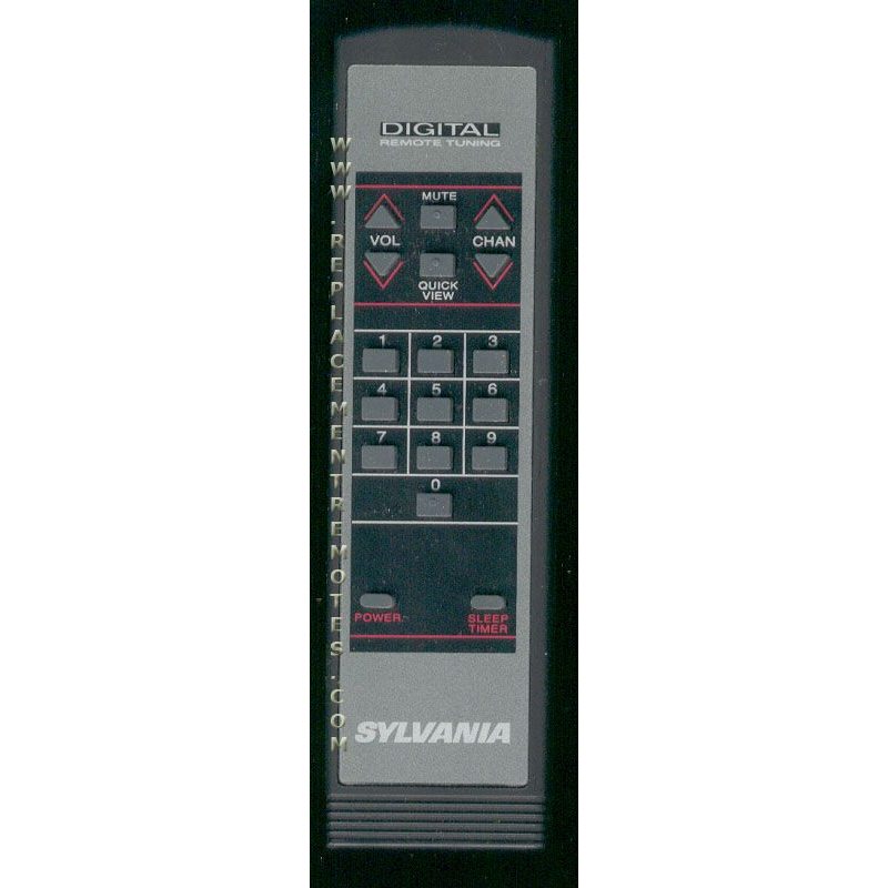 Sylvania 00T187BGSA01 TV Remote Control