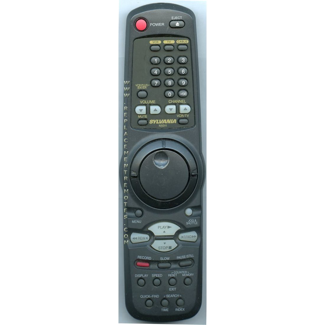 Sylvania N9311UD VCR Remote Control