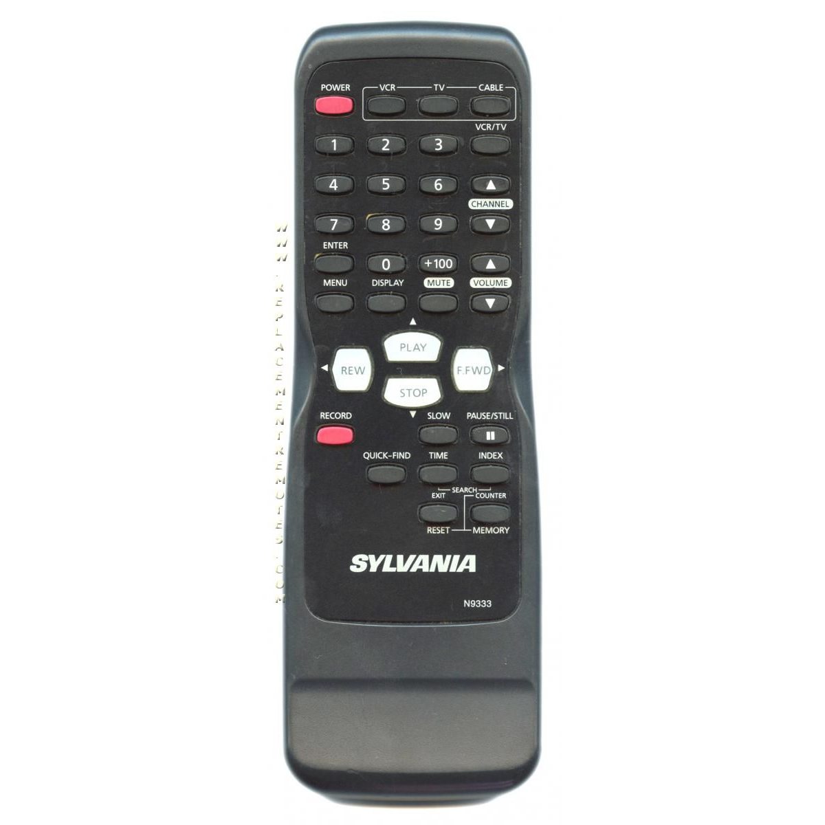 Sylvania N9333 VCR Remote Control