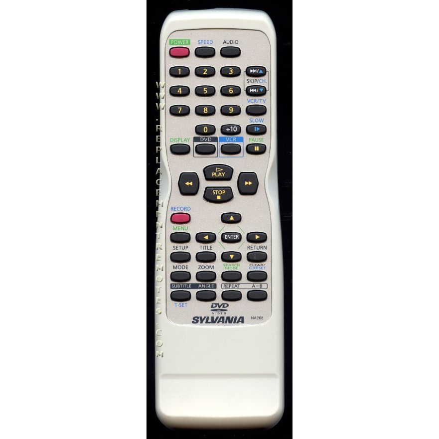 Sylvania NA268 DVD/VCR Remote Control