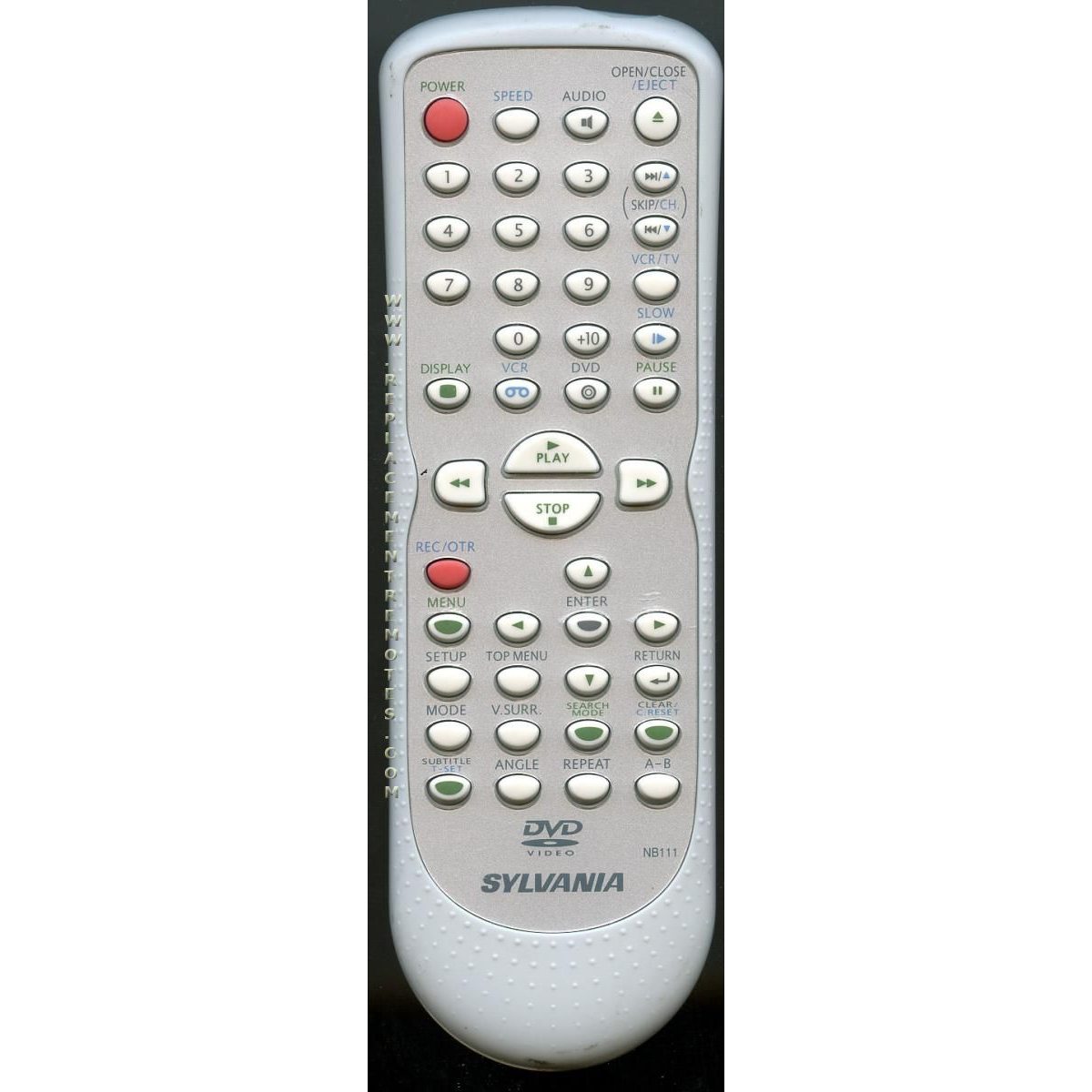 Sylvania NB111UD DVD Remote Control