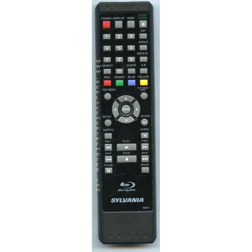 Sylvania NB804UD Blu-ray Remote Control