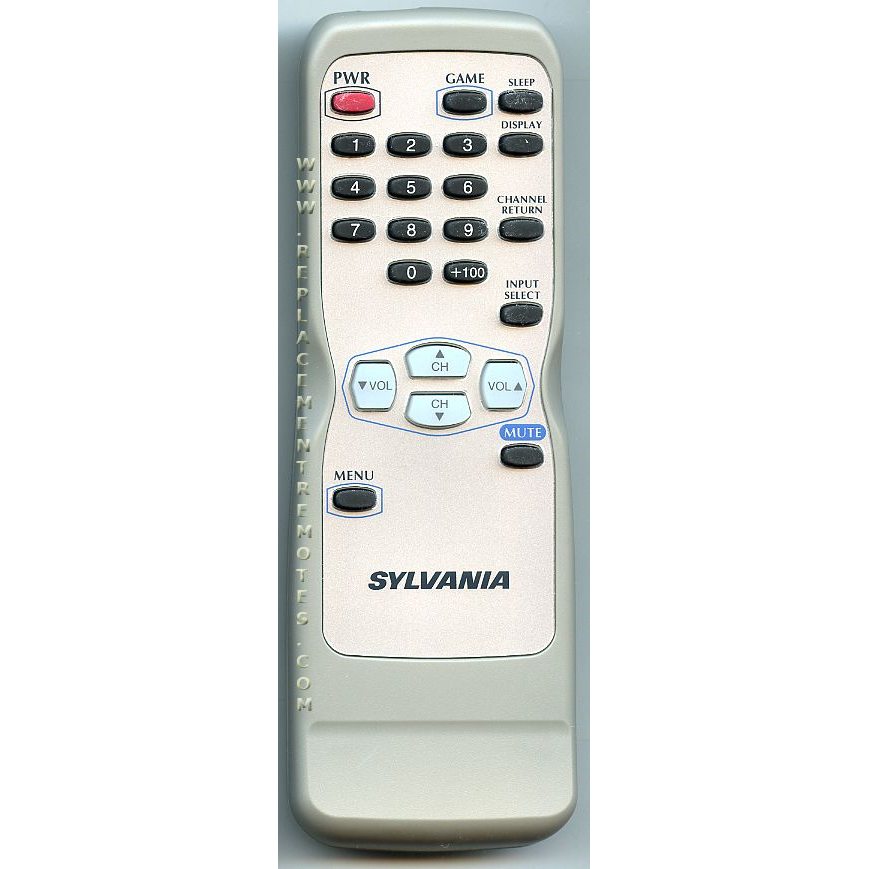 Sylvania NE139UD TV Remote Control