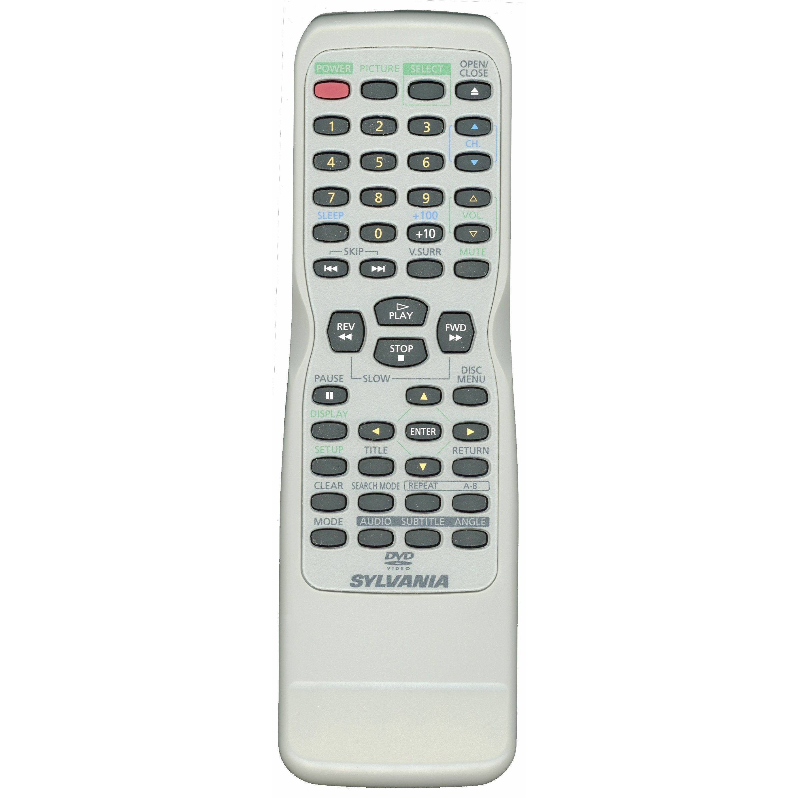 Sylvania NE226UD TV/DVD Remote Control