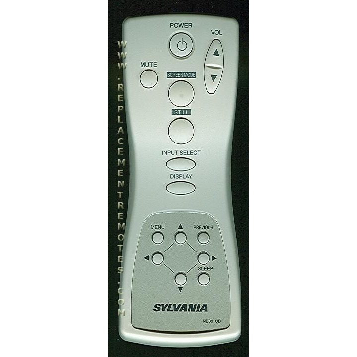 Sylvania NE801UD TV Remote Control