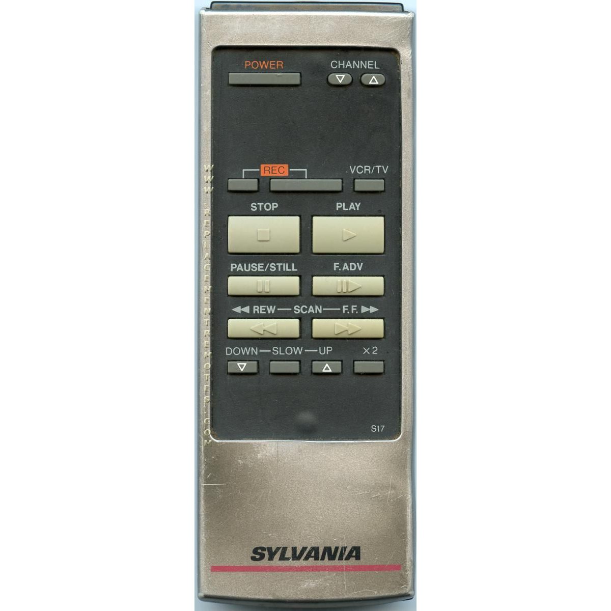 Sylvania VSQS0457 VCR Remote Control