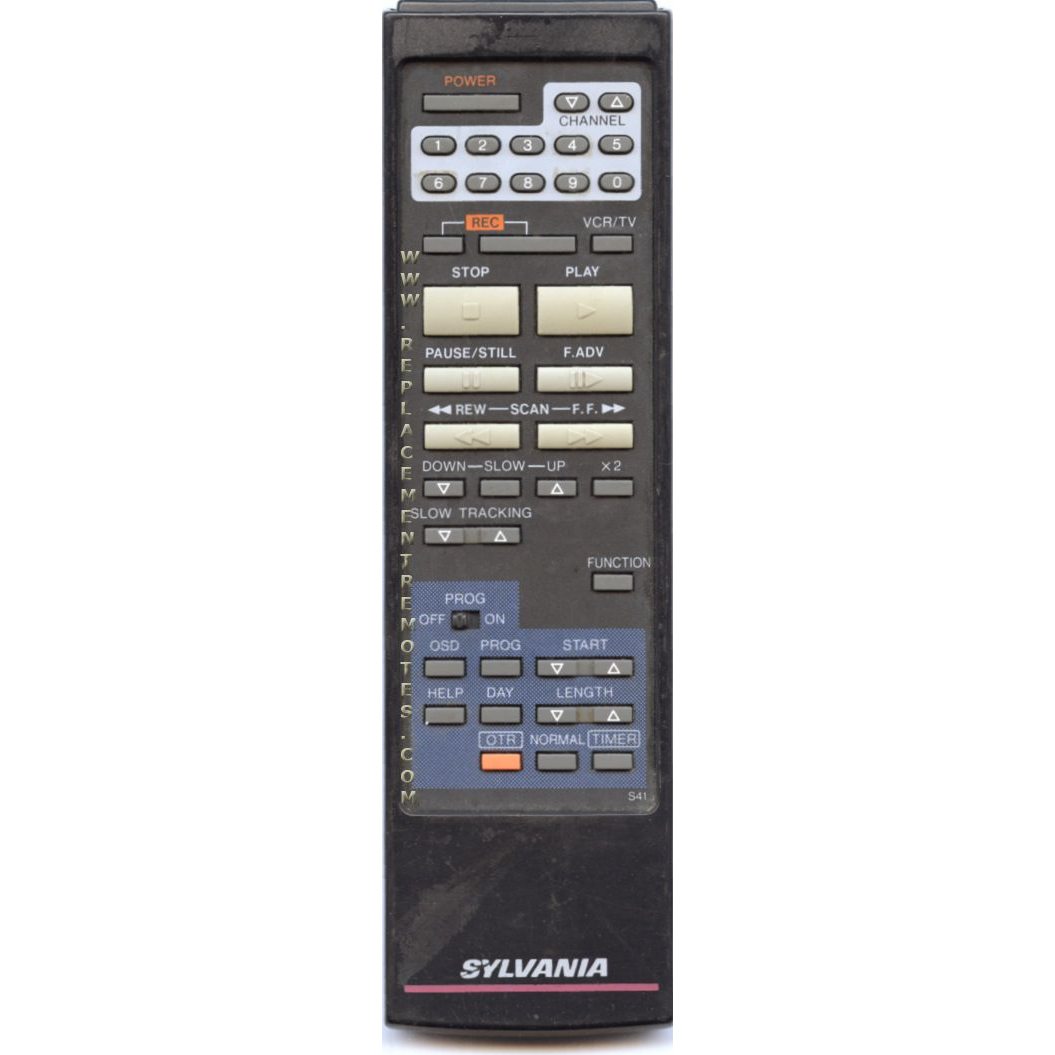 Sylvania VSQS0566 VCR Remote Control