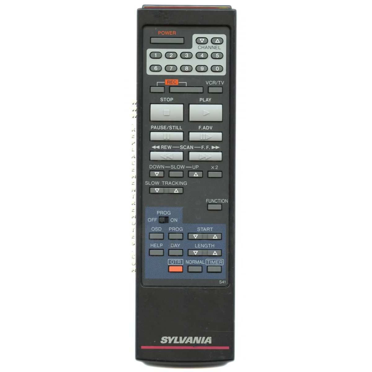 Sylvania VSQS0567 VCR Remote Control