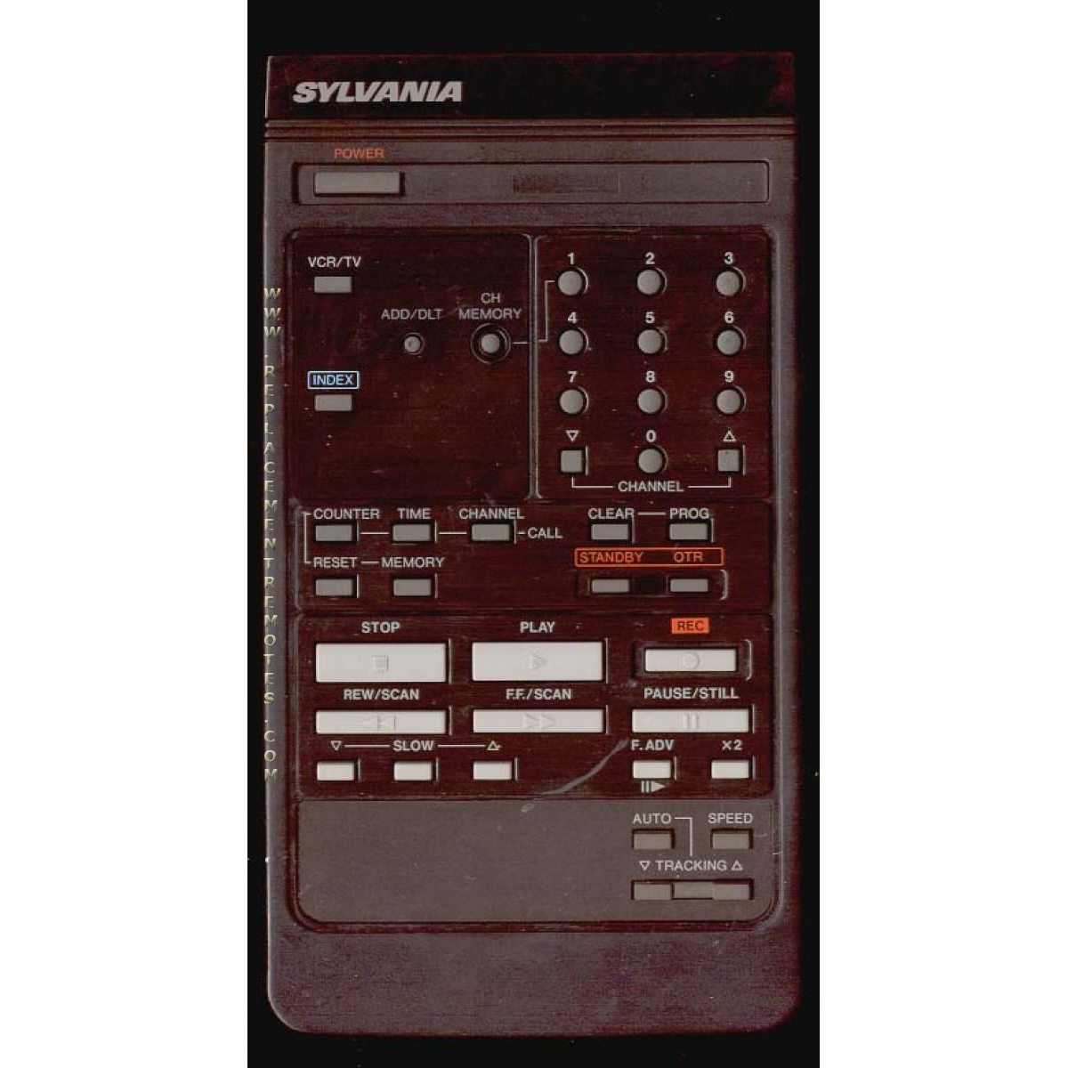 Sylvania VSQS0680 VCR Remote Control