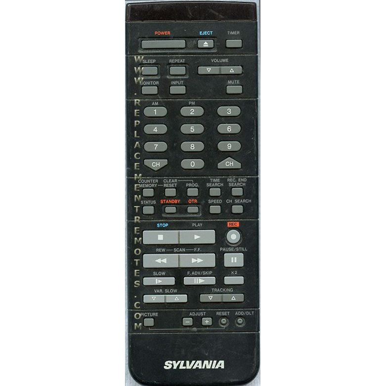 Sylvania VSQS1129 TV/VCR Remote Control