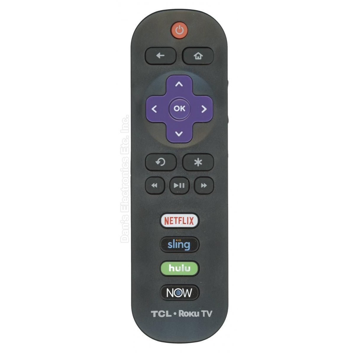 TCL RC280 2019 Roku TV Remote Control - Netflix, Sling, Hulu, ATT Now - 06-IRPT20-ARC280J