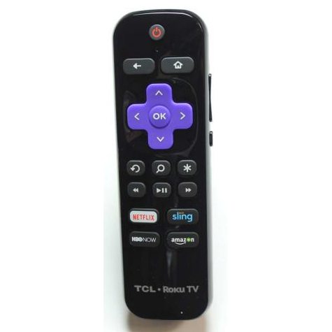 TCL 06RFZNWFARC64 RF Roku TV Remote Control - Netflix, sling, HBO Now, Amazon- 06-RFZNWF-ARC64