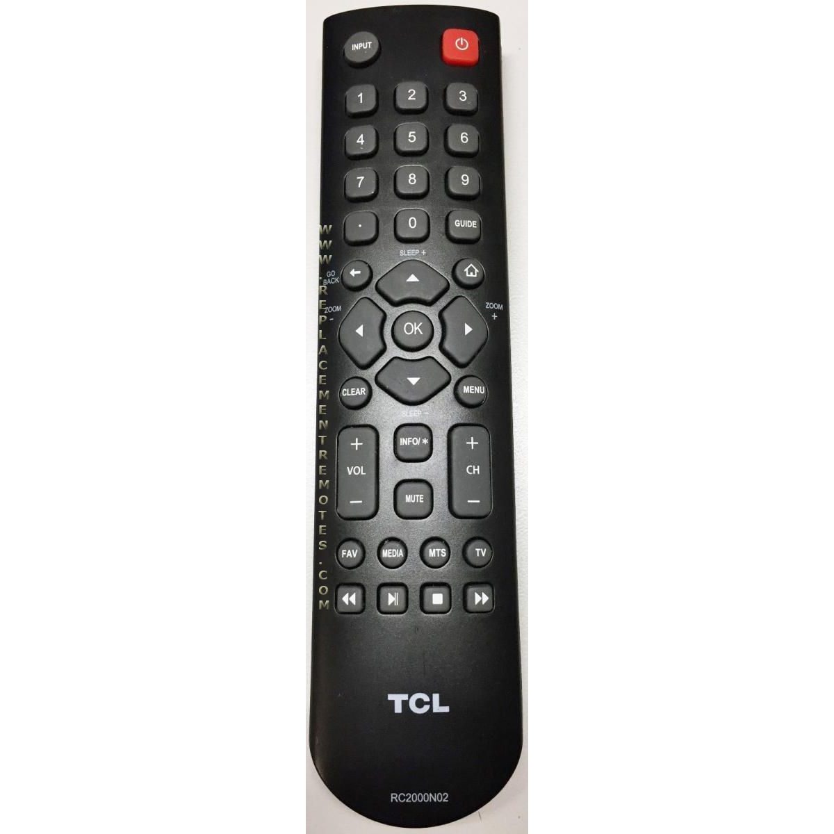 TCL RC2000N02 TV Remote Control