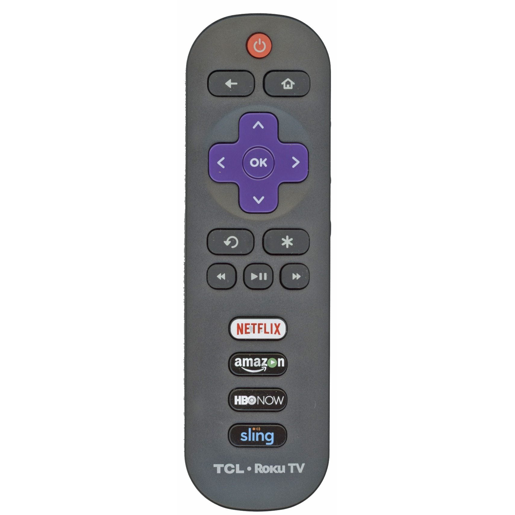 TCL RC280 Roku TV Remote Control - Netflix, Amazon, HBO, Sling - 06-IRPT20-DRC280