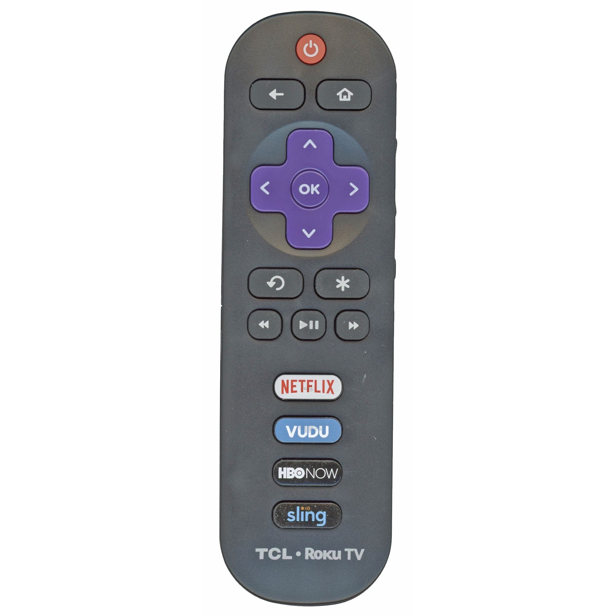 TCL RC280 Roku TV Remote Control - Netflix, Vudu, HBO, Sling - 06-IRPT20-HRC280