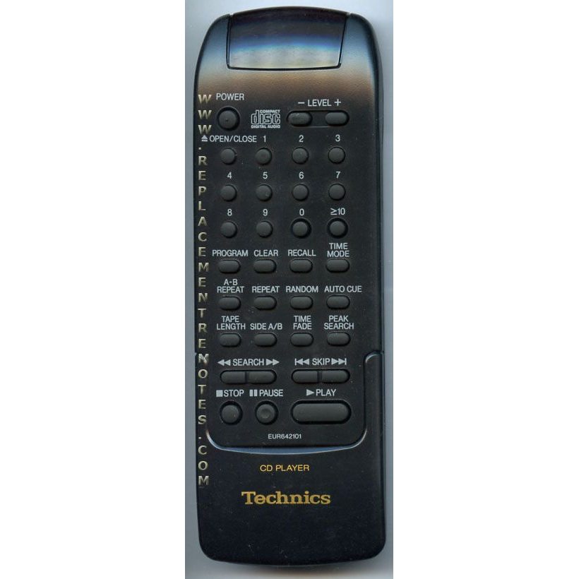 Technics EUR642101 CD Remote Control