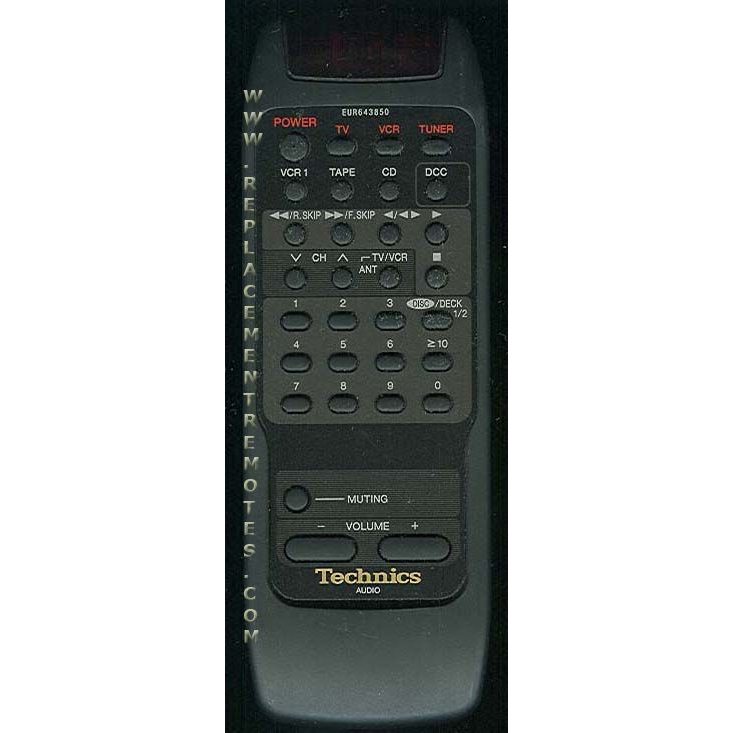 Technics EUR643850 Audio Remote Control