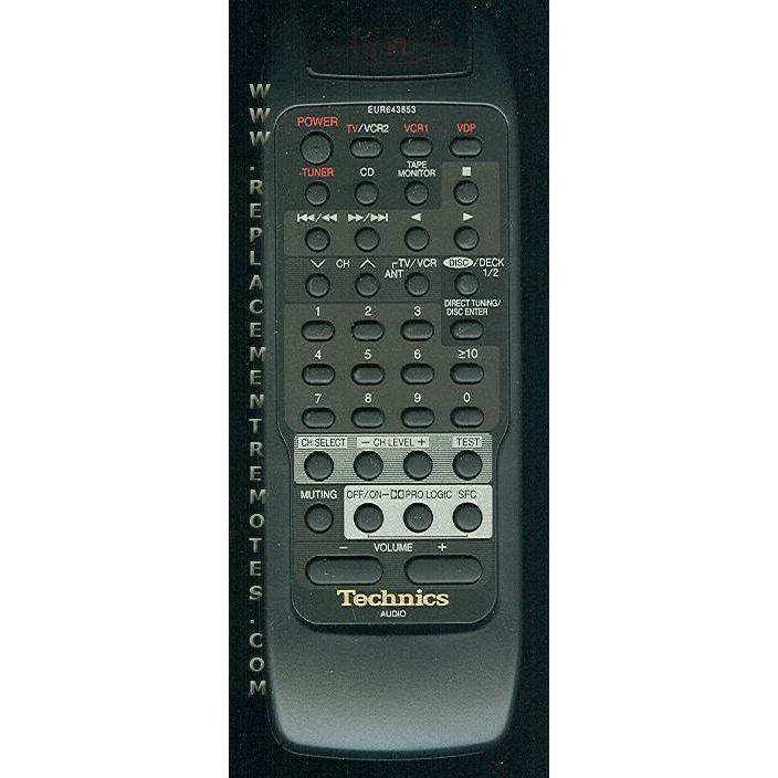 Technics EUR643853 Audio Remote Control