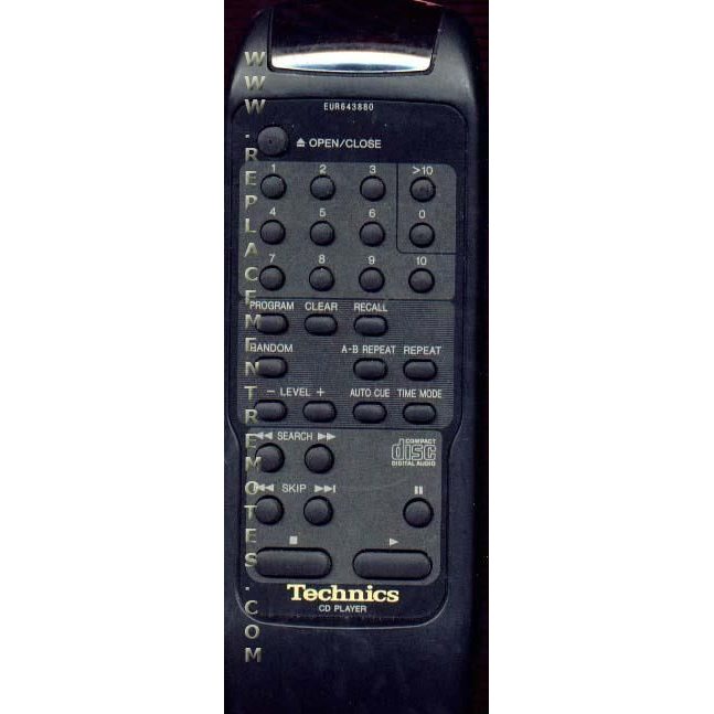 Technics EUR643880 CD Remote Control