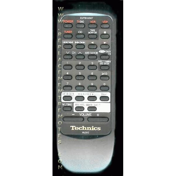 Technics EUR644347 Audio Remote Control