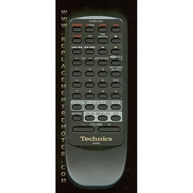 Technics EUR644354 Audio Remote Control