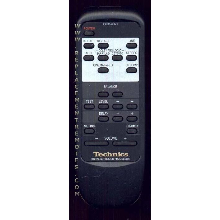 Technics EUR644378 Audio Remote Control