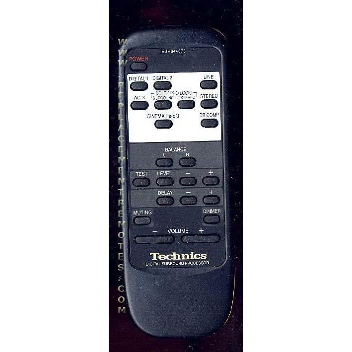 Technics EUR644738 Audio Remote Control