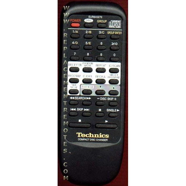 Technics EUR645270 CD Remote Control