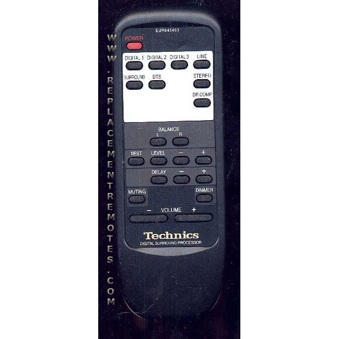 Technics EUR645403 Audio Remote Control