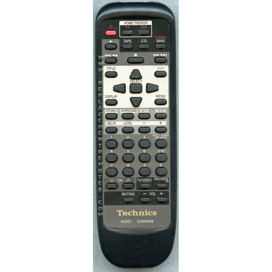 Technics EUR646474 Audio Remote Control