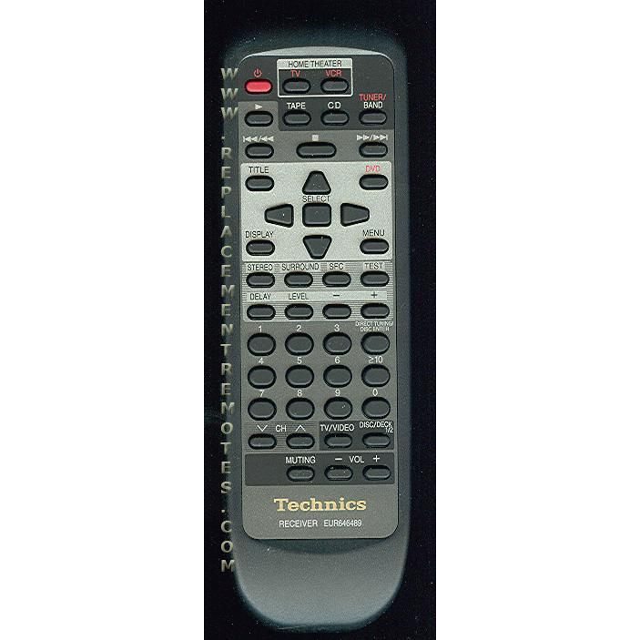 Technics EUR646489 Home Theater Remote Control