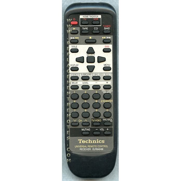 Technics EUR646496 Receiver Remote Control