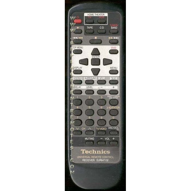 Technics EUR647132 Receiver Remote Control