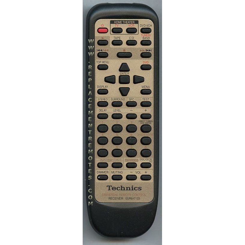 Technics EUR647133 Receiver Remote Control