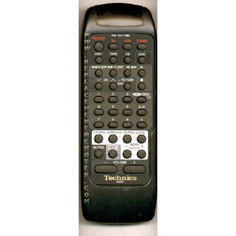 Technics RAKSA112MH Audio Remote Control