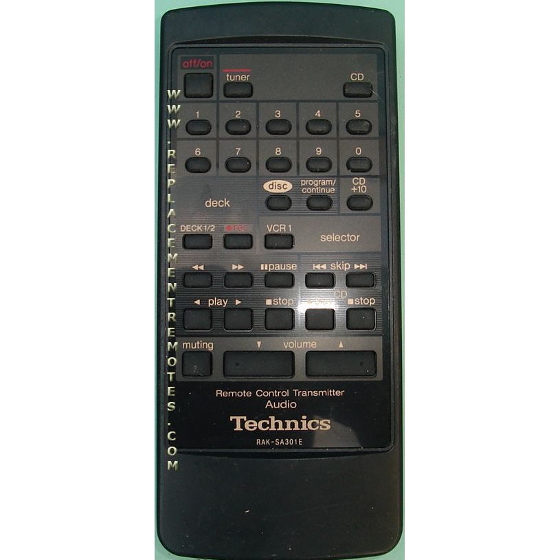 Technics RAKSA301E Audio Remote Control