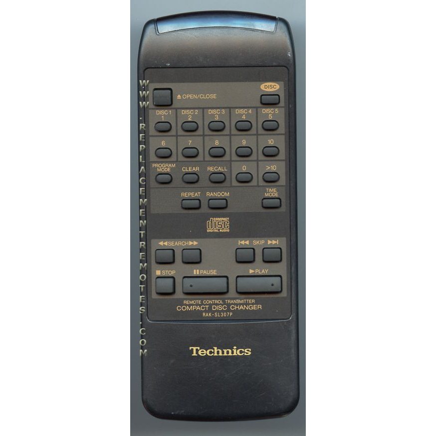 Technics RAKSL307P CD Remote Control