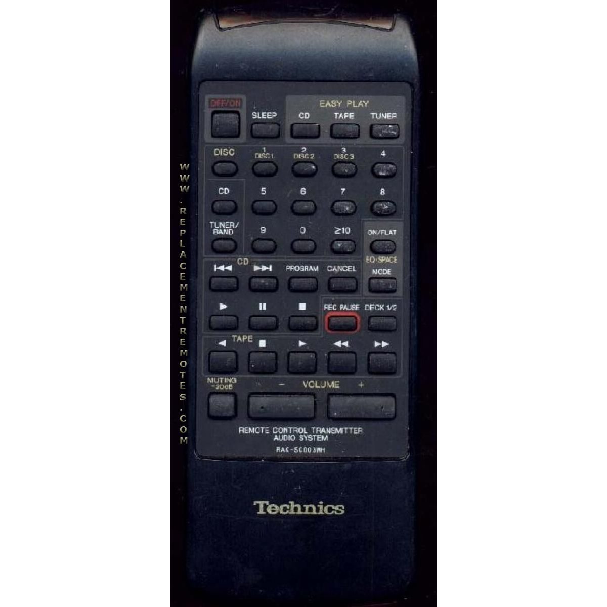 Technics SACH655 Audio Remote Control