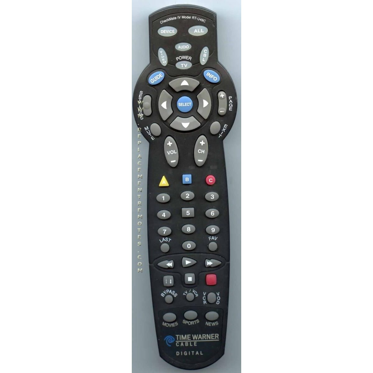 Time Warner 1000901007248 Cable Remote Control