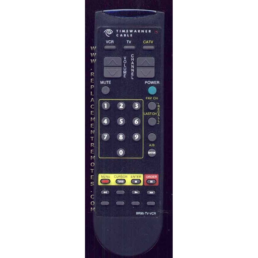 Time Warner BR95TVVCR Cable Remote Control