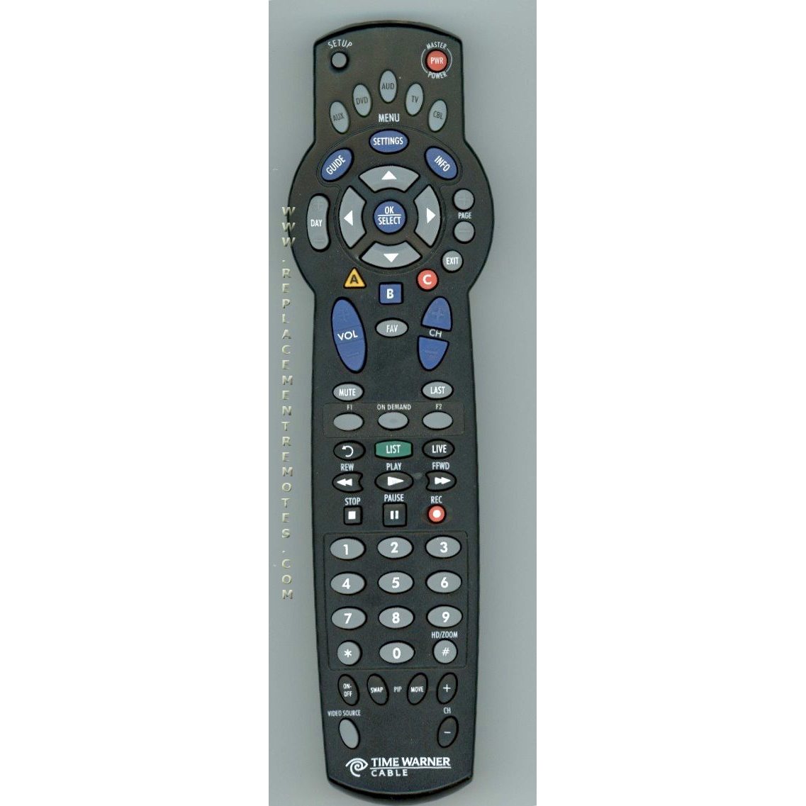 Time Warner C070401 Cable Remote Control