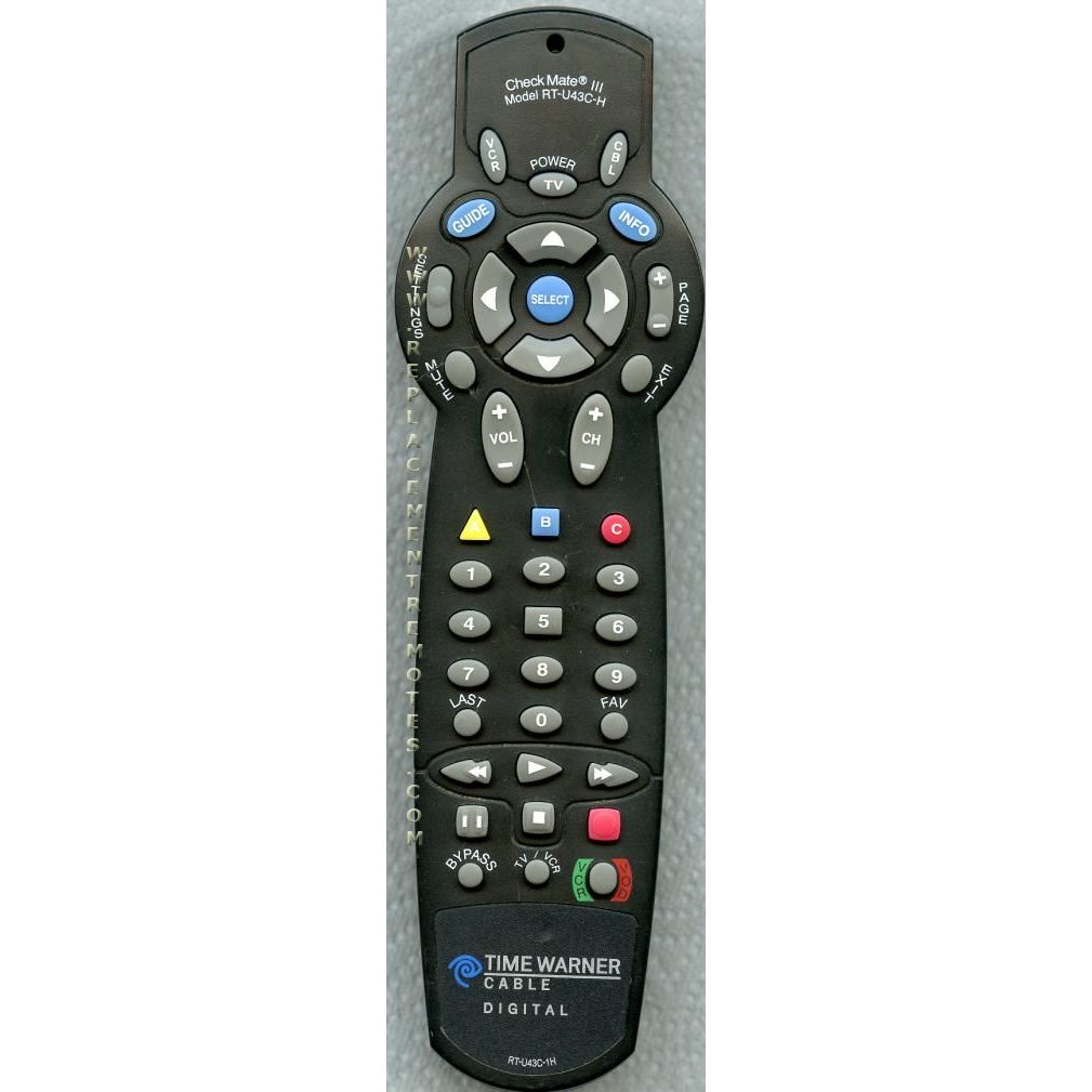 Time Warner RTU43CH Cable Remote Control