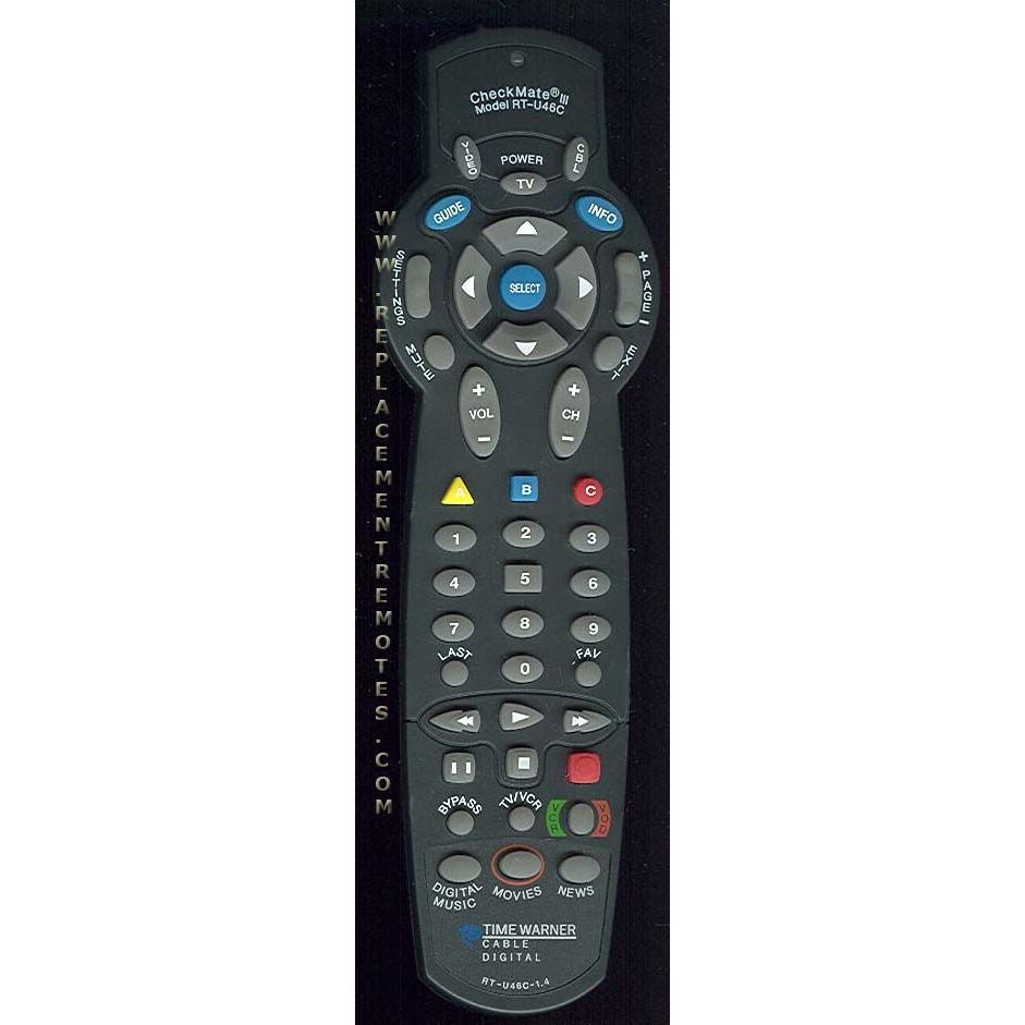 Time Warner RTU46C Cable Remote Control