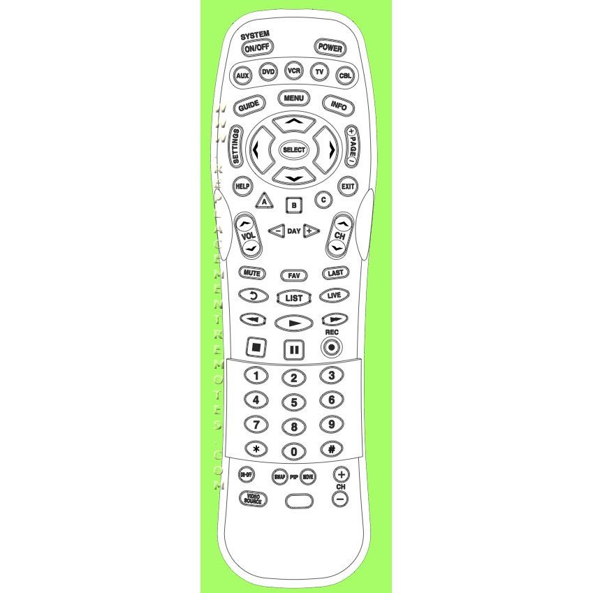 Time Warner UR58400 Cable Remote Control