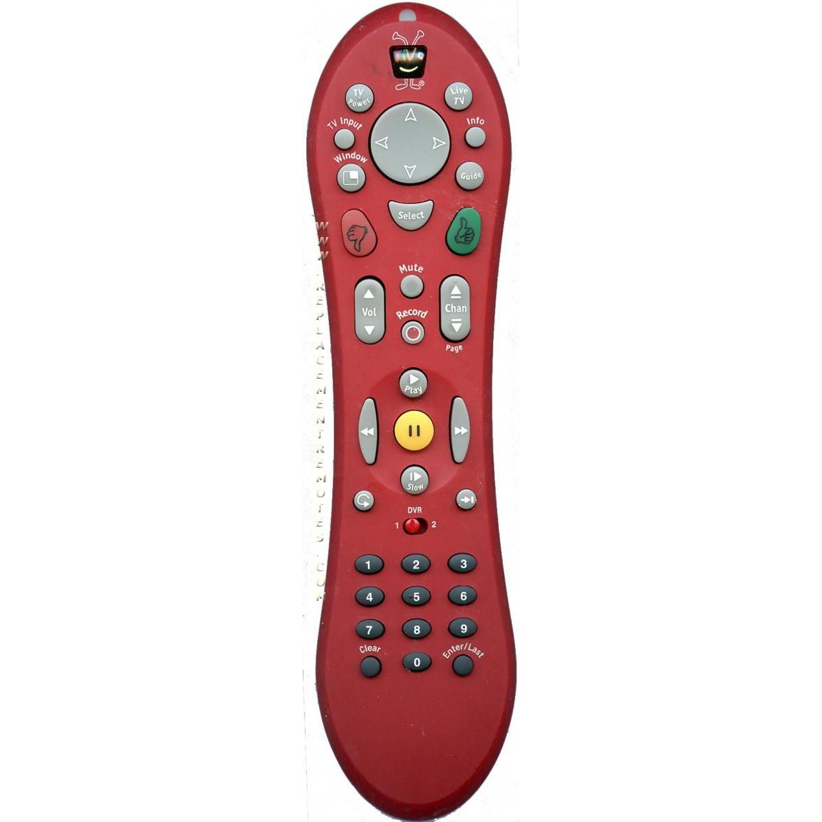 TiVo TiVo Series 2 red Satellite Remote Control