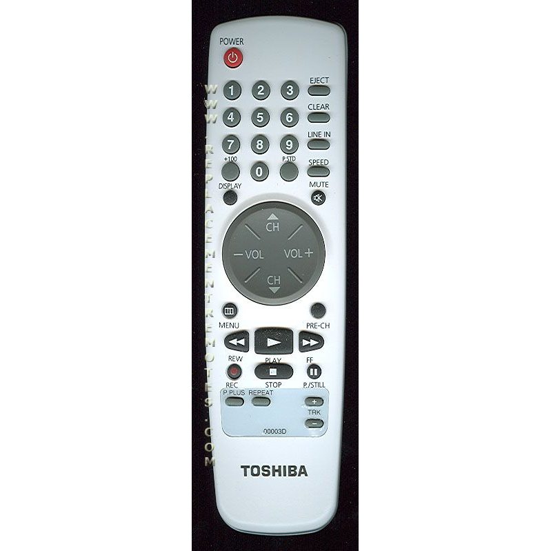 Toshiba 00003D TV/VCR Remote Control