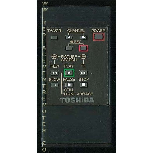 Toshiba 150715B VCR Remote Control