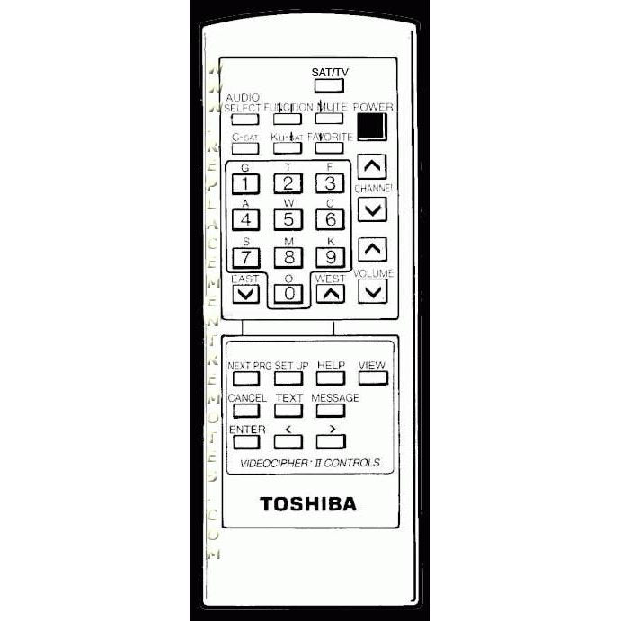 Toshiba 23120426 Consumer Electronics Remote Control