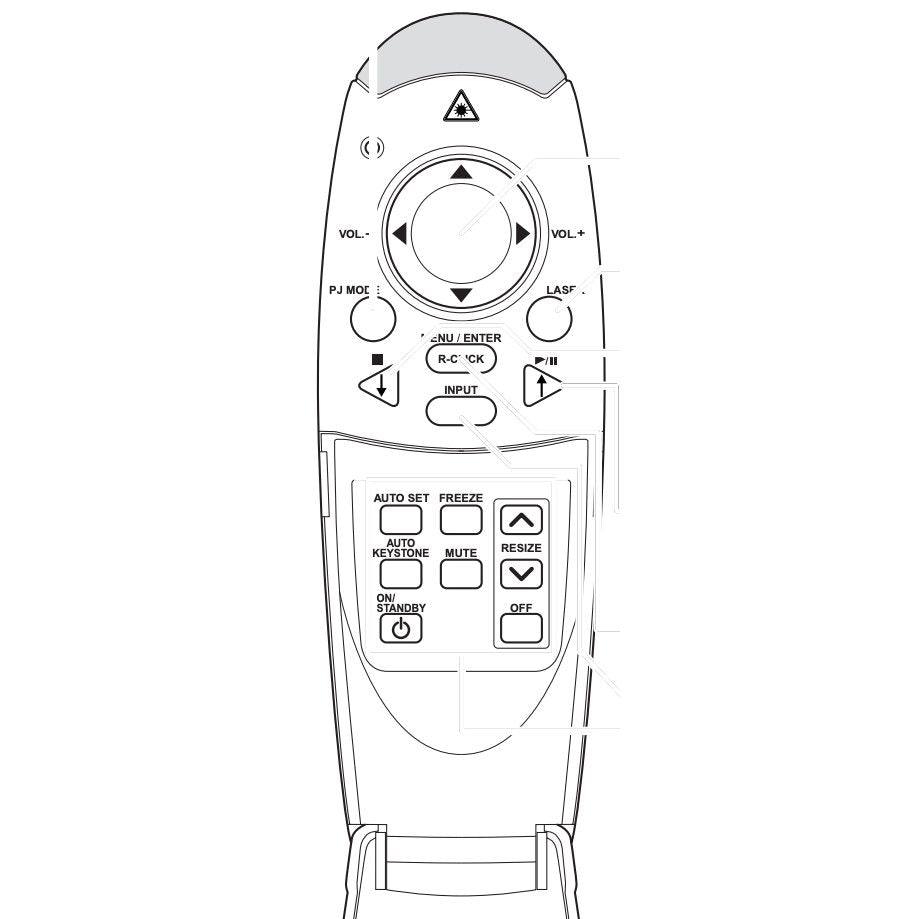 Toshiba 23306479 Projector Remote Control