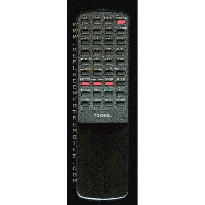 Toshiba BZ684333 VCR Remote Control